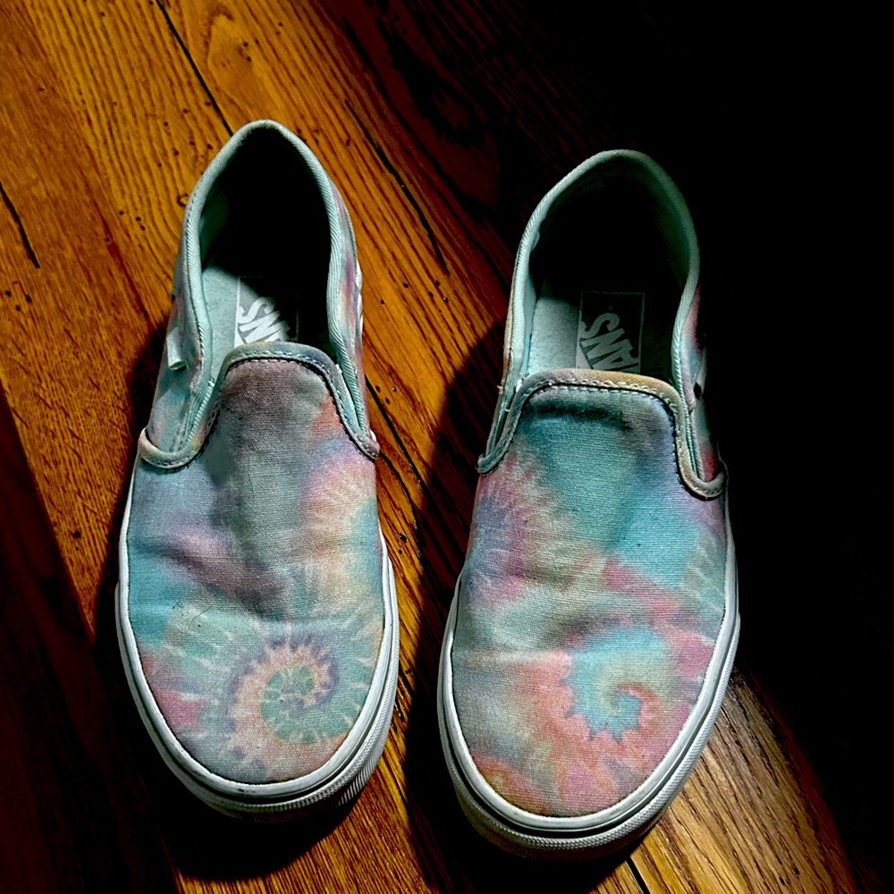 Pastel Tie Dye Slip-On Vans